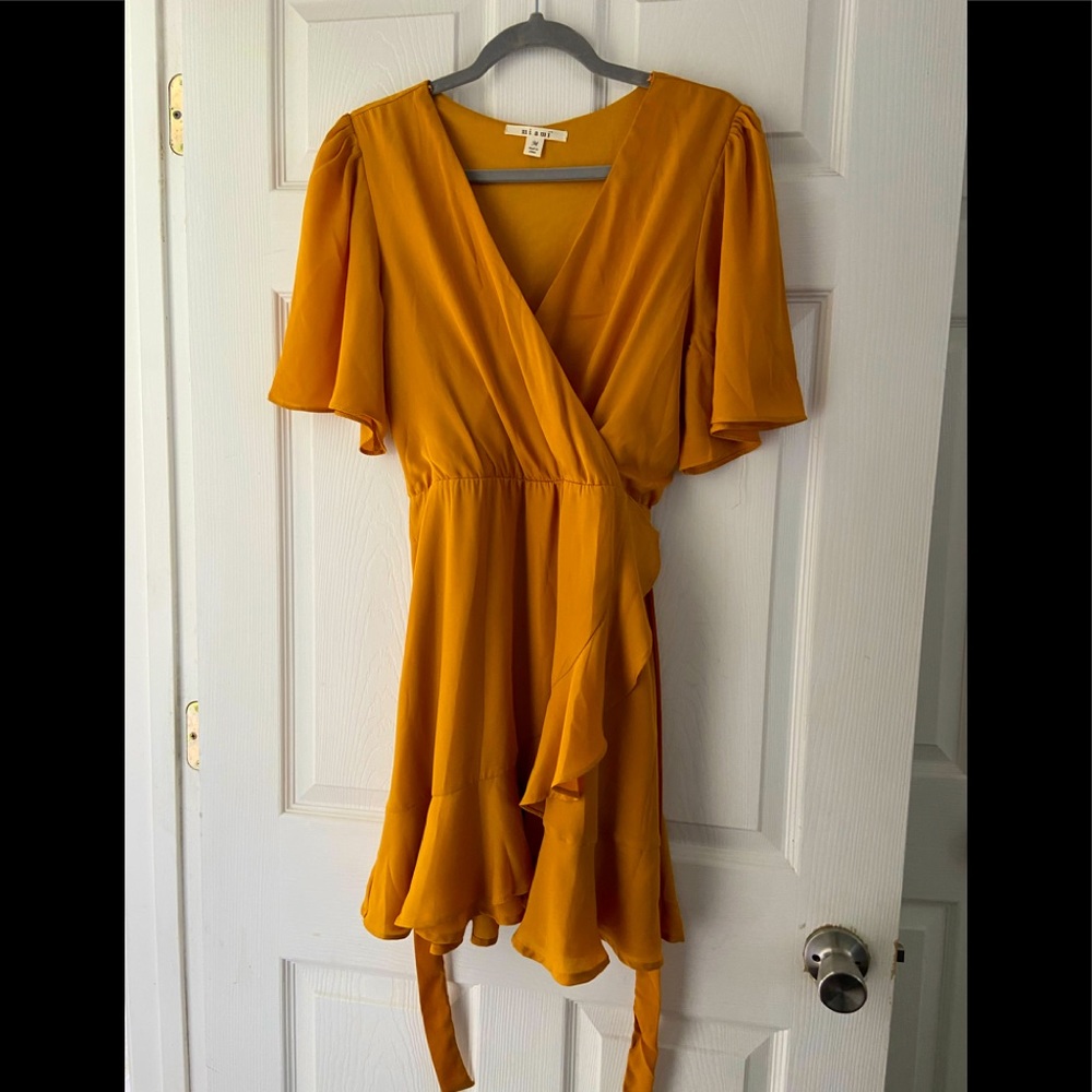 Francesca’s Gold Dress